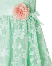 Sylvie Mint Lace High-Low Dress, Green (MINT), large