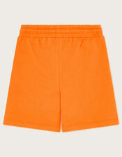 Tie Sweat Shorts, Orange (ORANGE), large