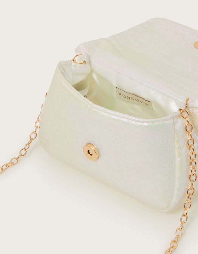 Iridescent Bow Bridesmaid Bag, , large