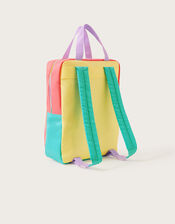 Colourblock Rainbow Backpack, , large