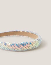 Frosted Sequin Headband, , large
