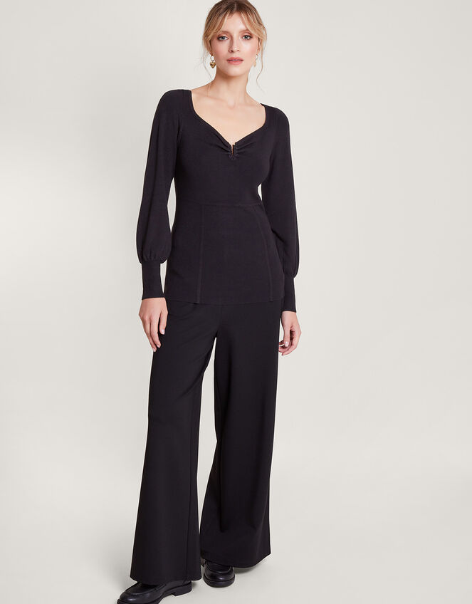 Bodice Detail Jumper, Black (BLACK), large