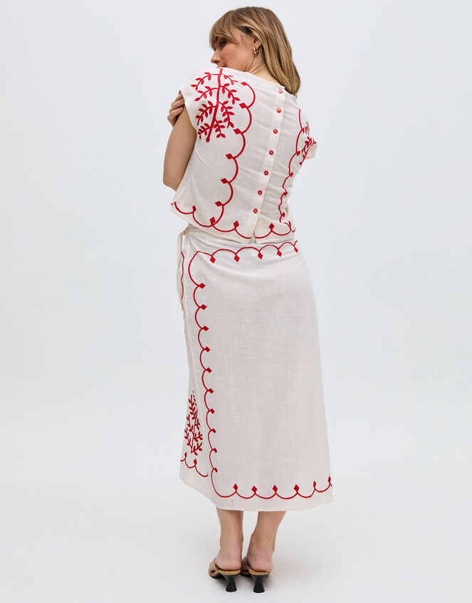 Raffya Freya Embroidered Top, Multi (MULTI), large
