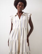 East Corrine Frill Tiered Maxi Dress, White (WHITE), large