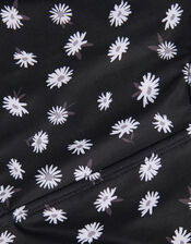 Ditsy Print Cut-Out Swimsuit , Black (BLACK), large