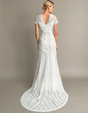 Sienna Lace Bridal Maxi Dress, Ivory (IVORY), large