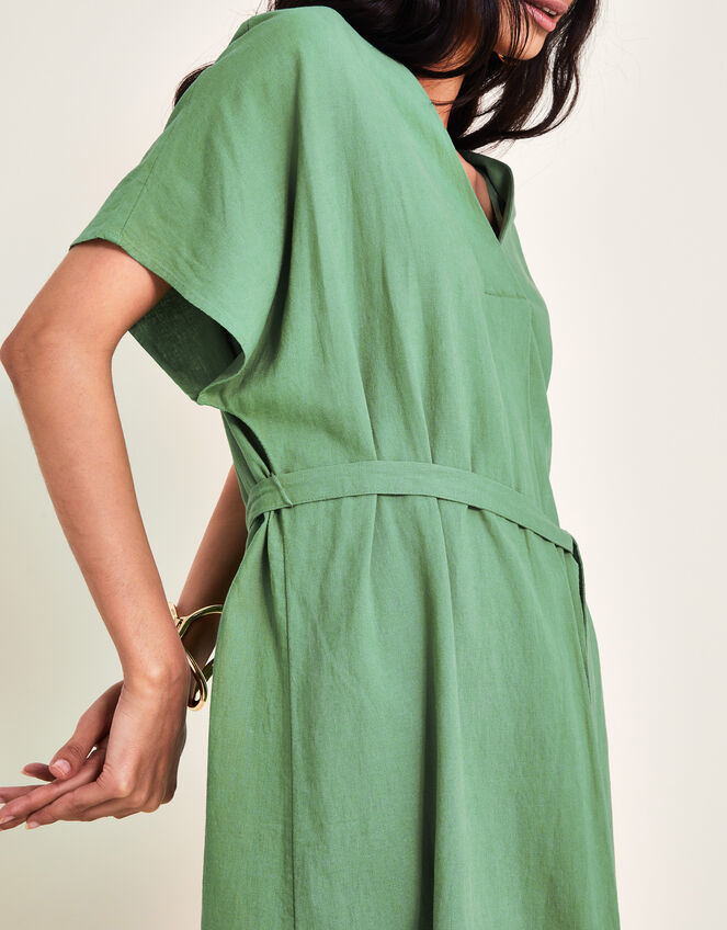 Verity Belt Dress, Green (GREEN), large