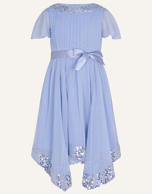 Grace Waterfall Dress, Blue (PALE BLUE), large