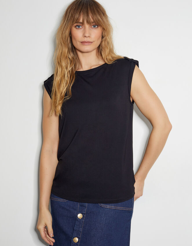 Uma Utility Jersey Tank Top, Black (BLACK), large