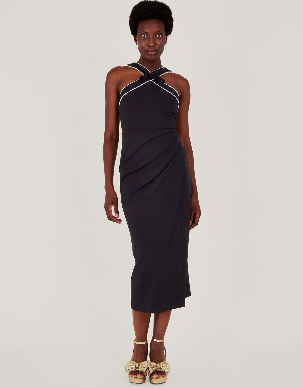 Bebe diana halter dress hot sale