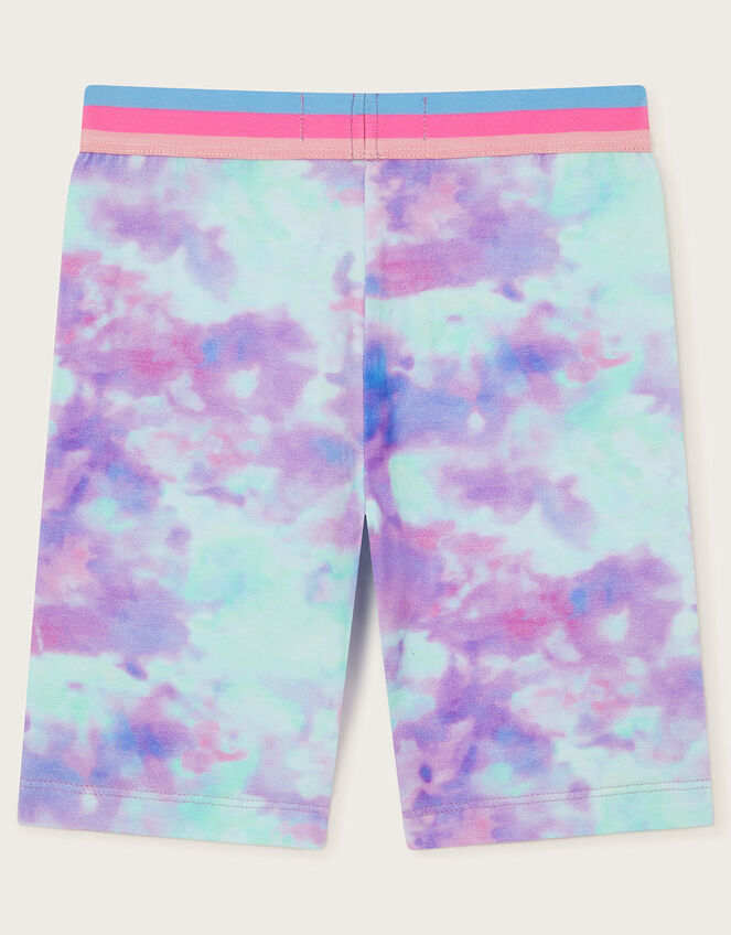 Tie Dye Cycling Shorts, Multi (MULTI), large