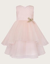 Beau Roses Glitter Dress, Pink (PINK), large