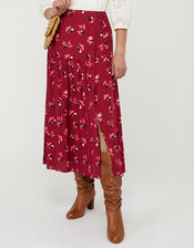 Betty Tiered Skirt with LENZING™ ECOVERO™ , Red (RED), large
