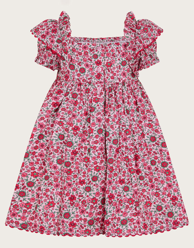 Baby Floral Print Smock Dress, Pink (PINK), large