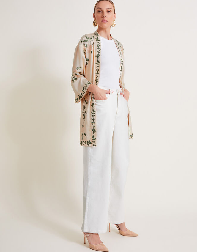 Kaya Short Kimono, Ivory (IVORY), large