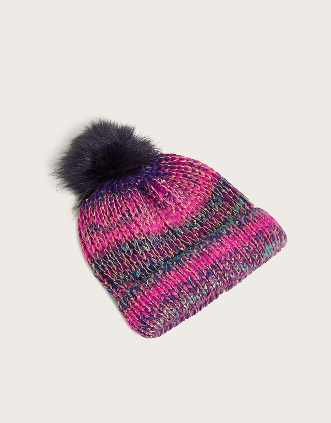 Midnight Space Dye Beanie Hat, Multi (MULTI), large