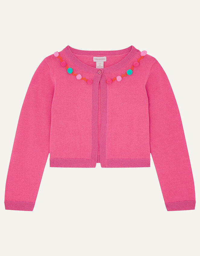 Pom-Pom Bolero, Pink (BRIGHT PINK), large