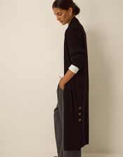 Sadie Knit Longline Cardigan, Black (BLACK), large