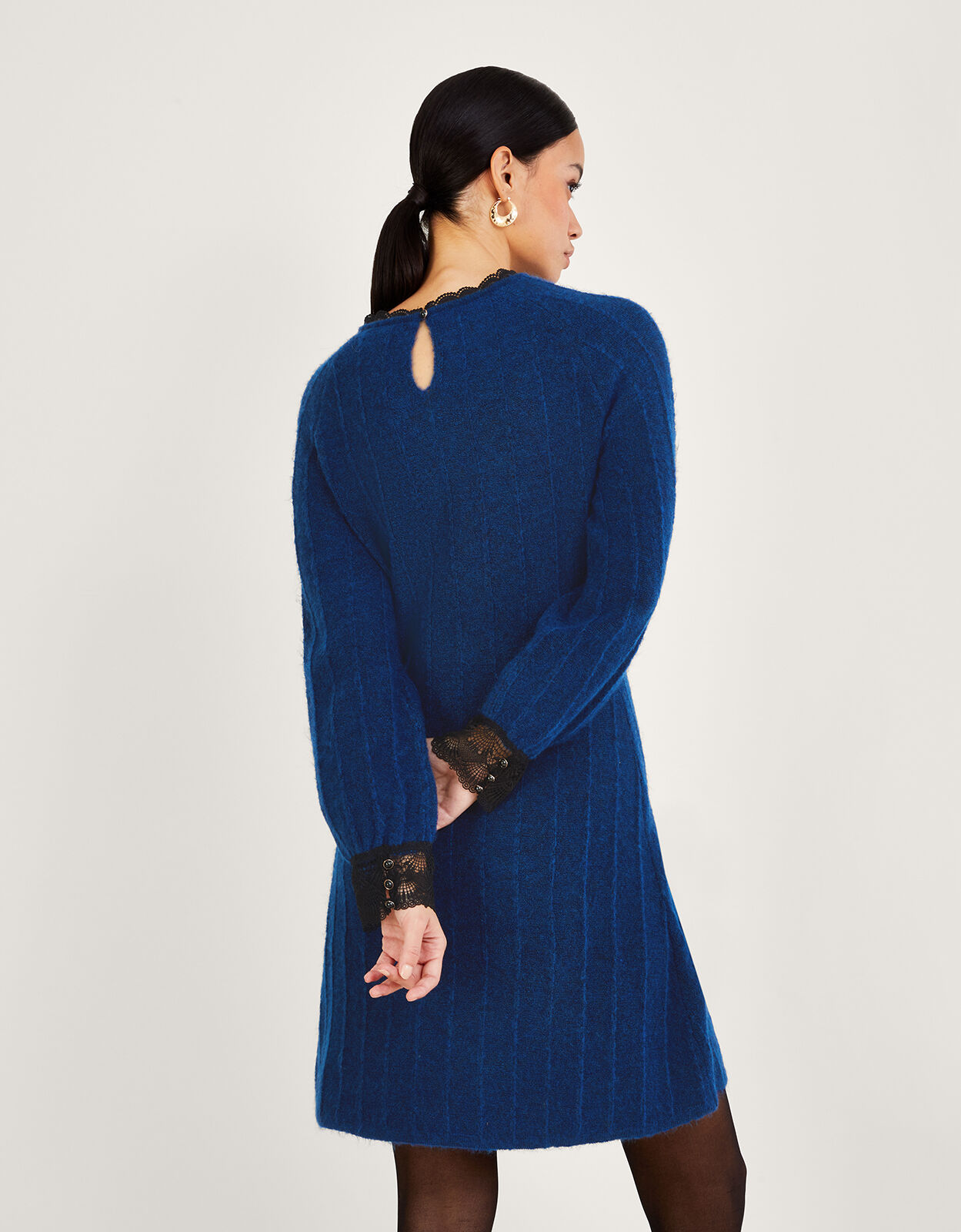 Lace sweater store dress
