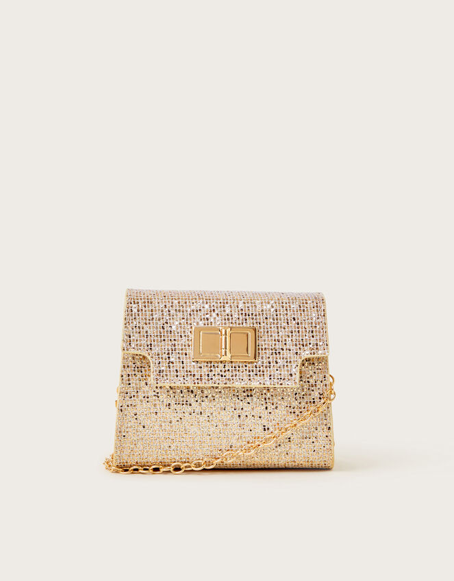 Mirror Glitter Mini Bag, , large