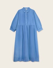 East Liza Linen Shirt Dress, Blue (BLUE), large