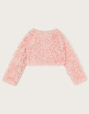Appliqu&eacute; Rose Cropped Jacket, Pink (PINK), large