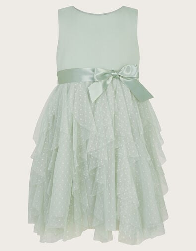 Baby Millie Ruffle Dress, Green (SAGE), large