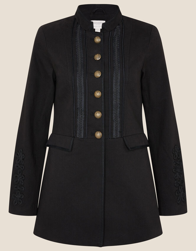 Maura Military Blazer, Black (BLACK), large