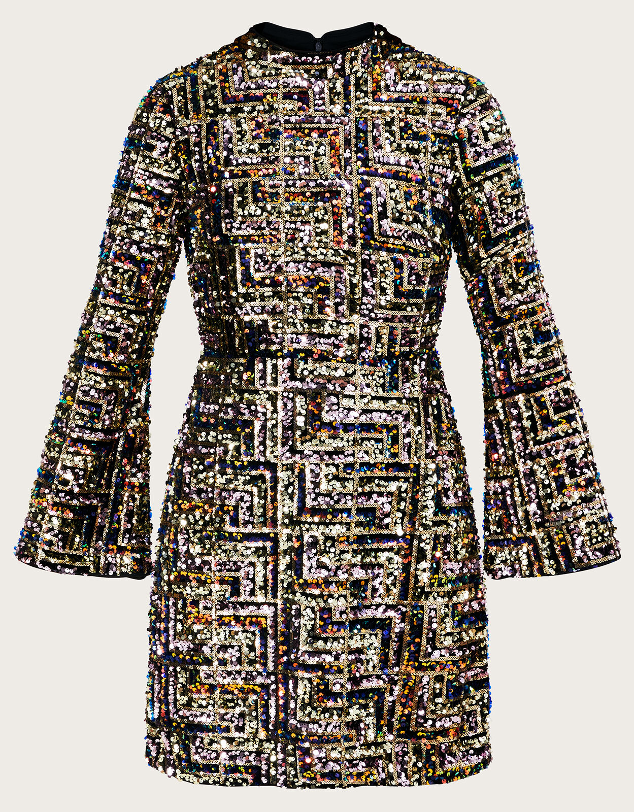 Monsoon rainbow sequin dress clearance