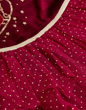 Christmas Reindeer Disco Dress, Red (BURGUNDY), large