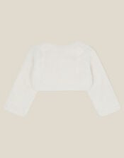 Baby Lara Faux Fur Jacket, Ivory (IVORY), large