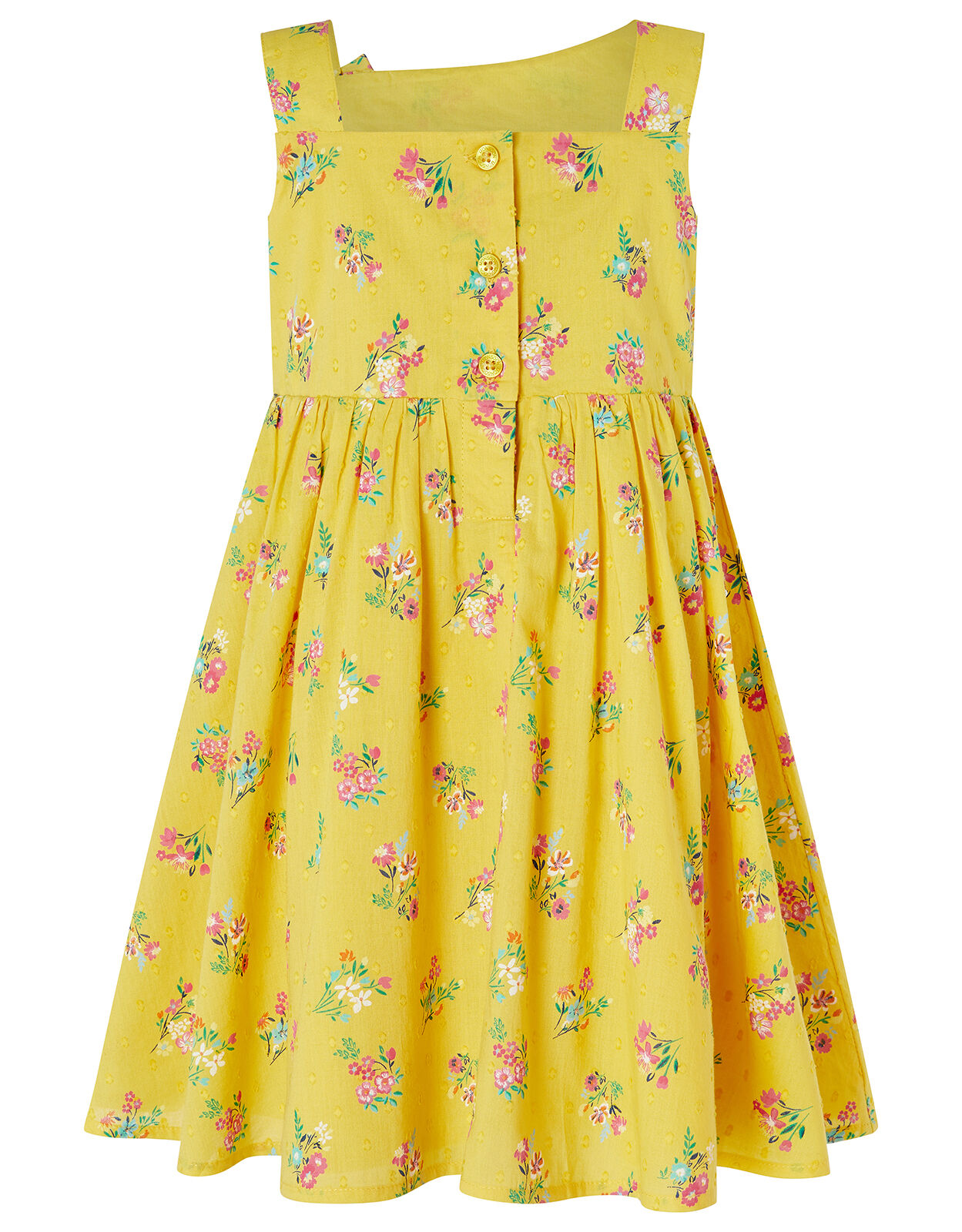 yellow dress with flowers