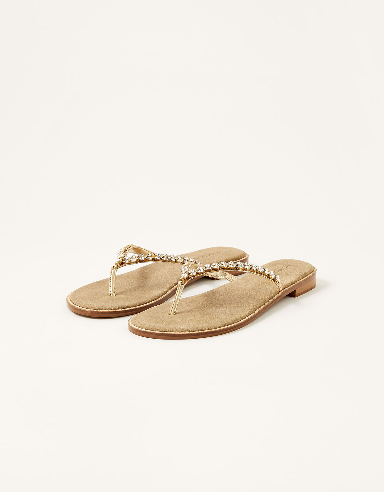Gold leather sales flip flop sandals