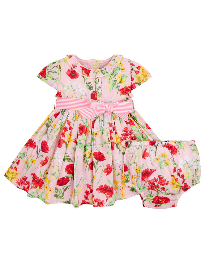 Newborn Baby Poppy Dress, Pink (PINK), large