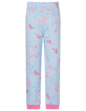 Flamingo Pyjama Set in Cotton Jersey, Ivory (IVORY), large