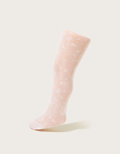 Baby Butterfly Lacey Tights, White (WHITE), large