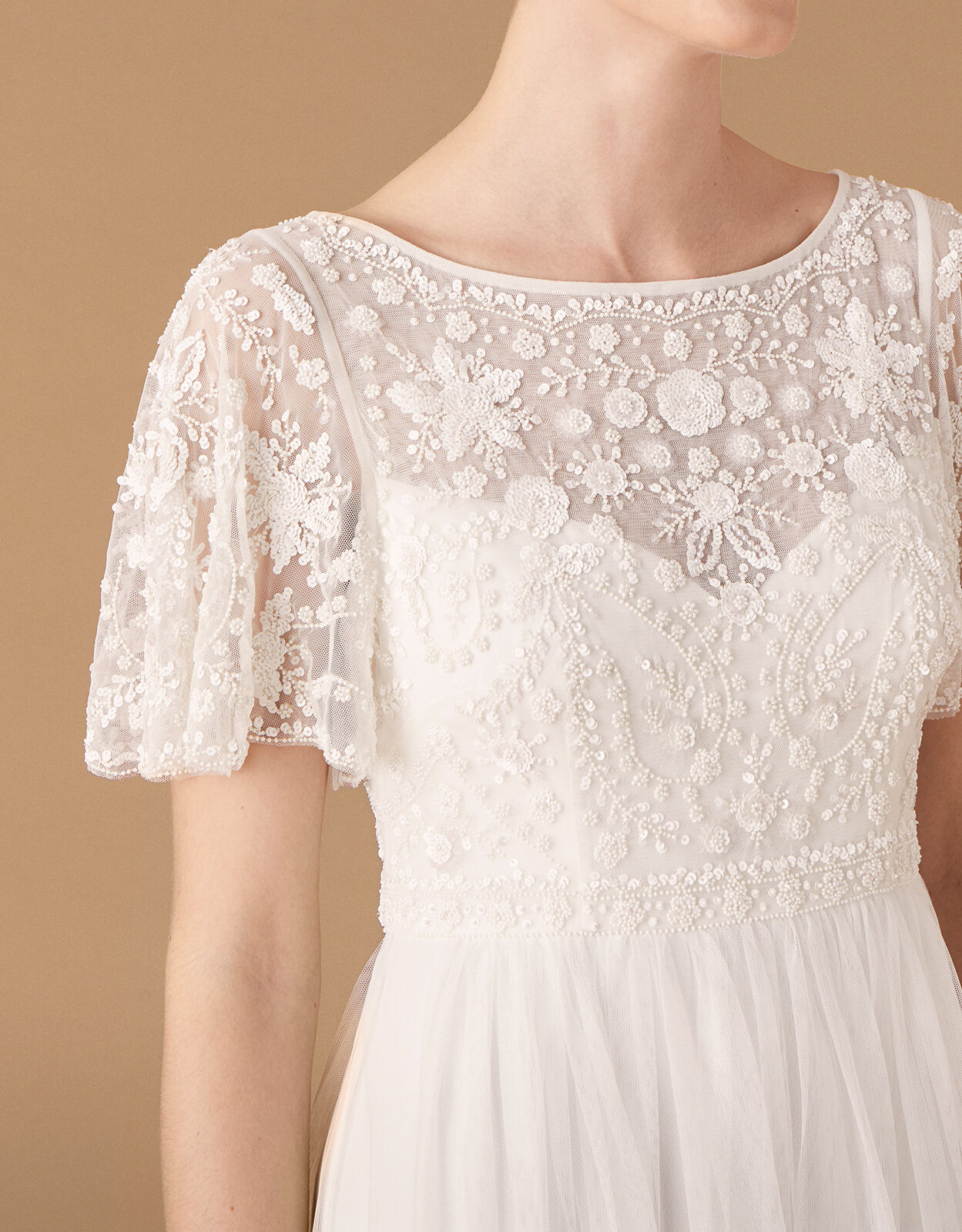 Monsoon ivory dress 2025