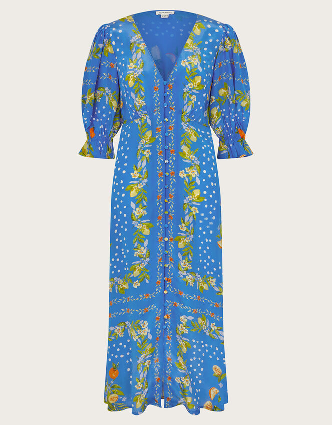 Paloma Tea Dress, Blue (BLUE), large
