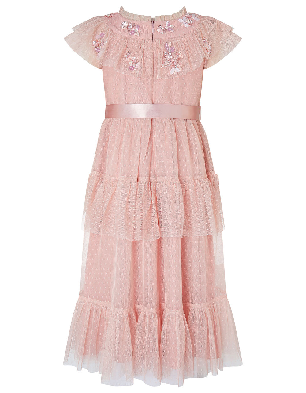 Isabella Pink Embellished Maxi Dress Pink Girls' Dresses Monsoon UK.