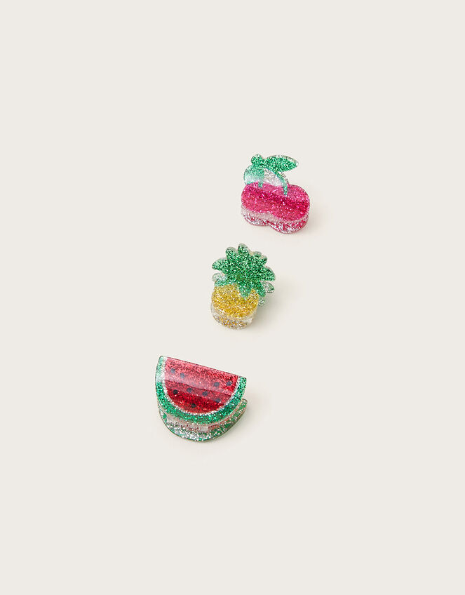 3-Pack Fruit Glitter Claw Clips, , large