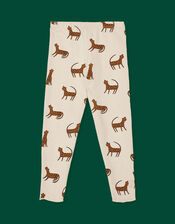 Liewood Marie Leopard Print Leggings, Cream (CREAM), large