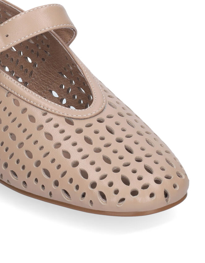 Bibi Lou Maia Mary Jane Ballet Flats, Camel (BEIGE), large