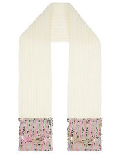 Pippa Rainbow Sequin Knit Scarf, , large