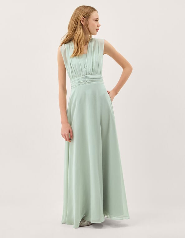 Maddison Multiway Chiffon Dress, Green (SAGE), large