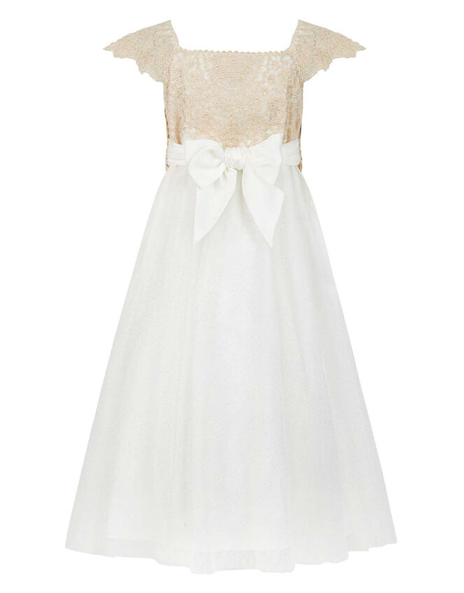 Estella Sparkle Occasion Dress, Gold (GOLD), large