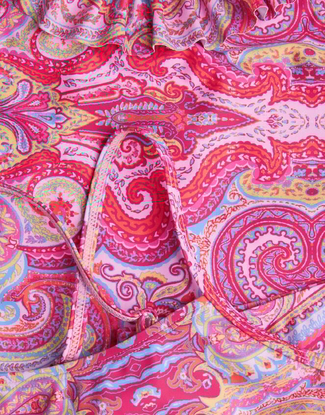 3-Piece Paisley Swim Set, Orange (ORANGE), large