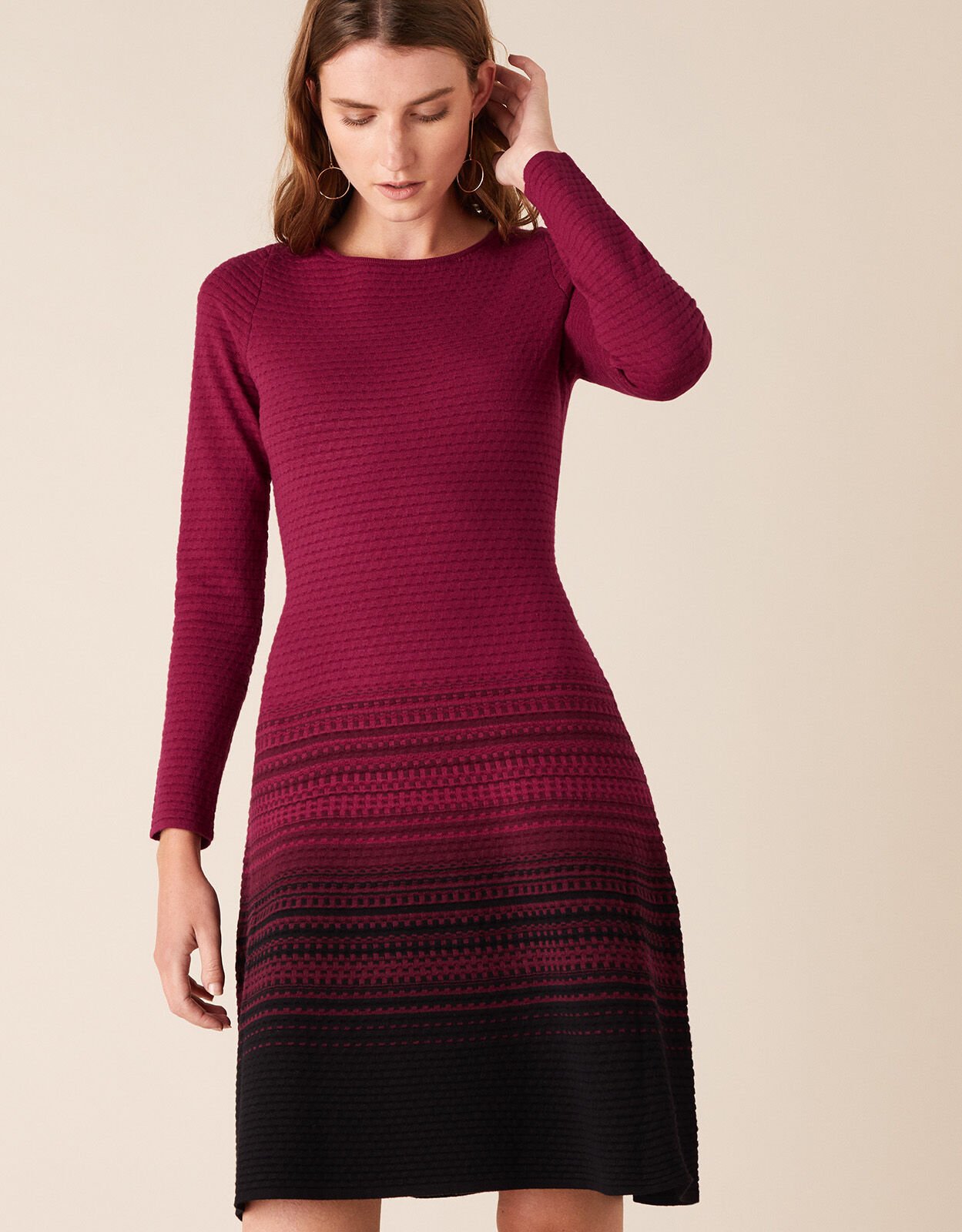 monsoon red lace dress