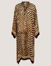 Clarissa Animal Print Midi Kaftan, , large