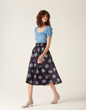 Mirla Beane Niki Skirt, Blue (NAVY), large