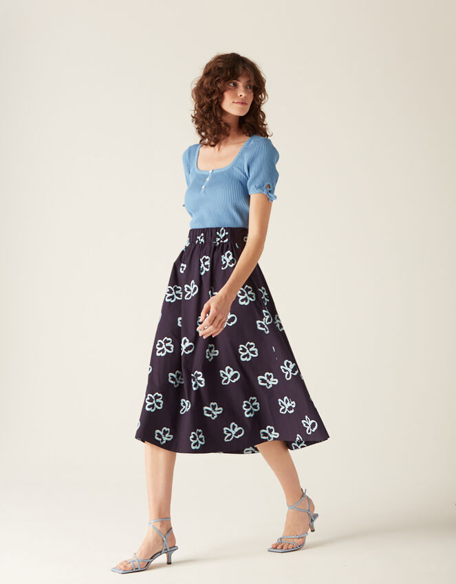 Mirla Beane Niki Skirt, Blue (NAVY), large